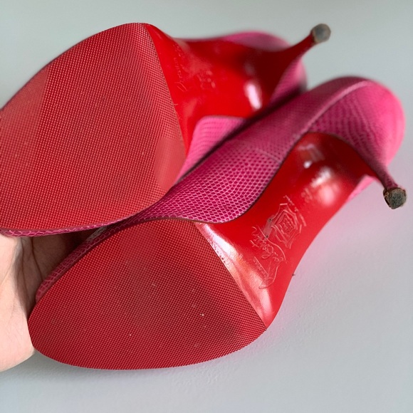 Louboutin pink lizard You You pump 36 - Picture 3 of 4
